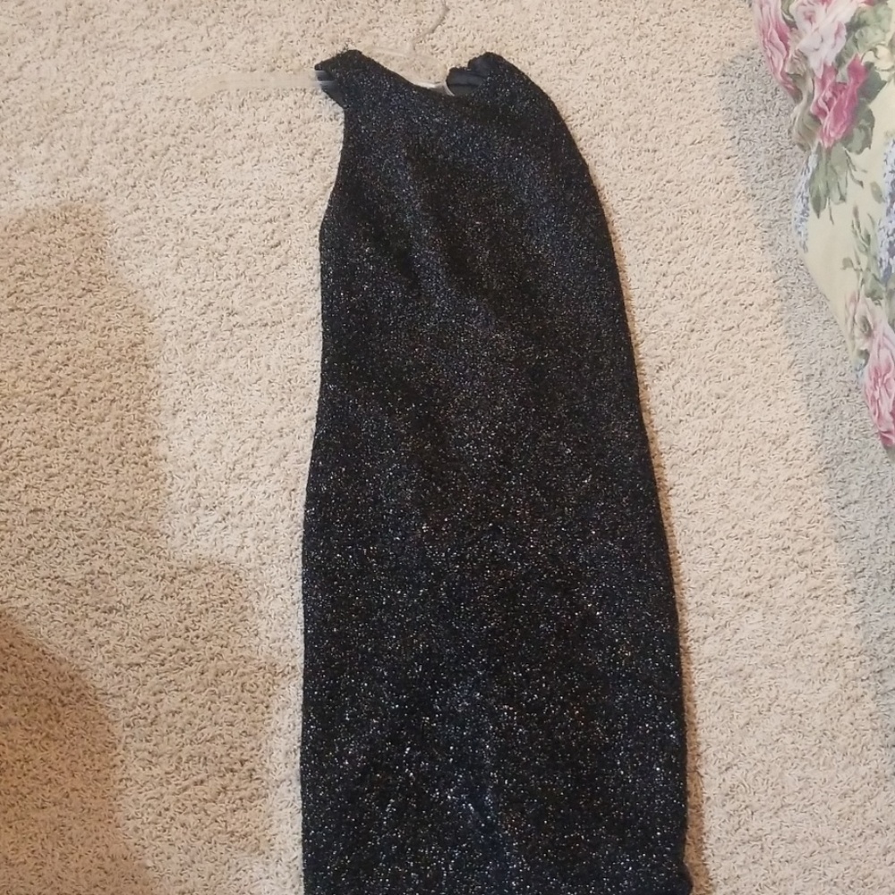 Black sequin dress